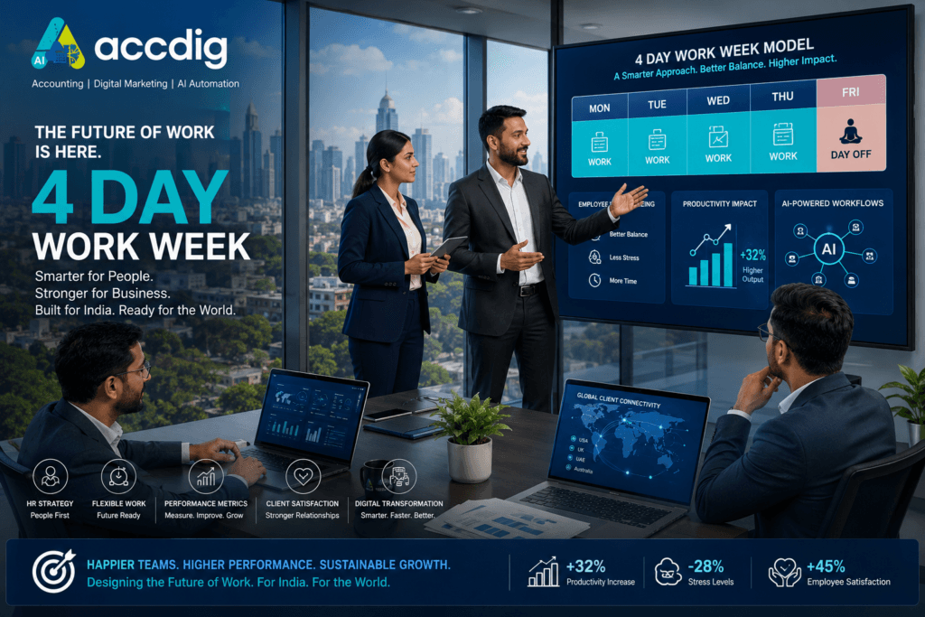 4 Day Work Week in India for IT and tech leaders exploring workplace flexibility, productivity, and future of work strategies.